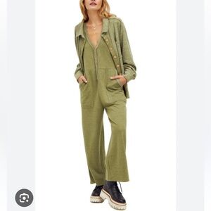 NWT Free People Jumpsuit & Shirt Set